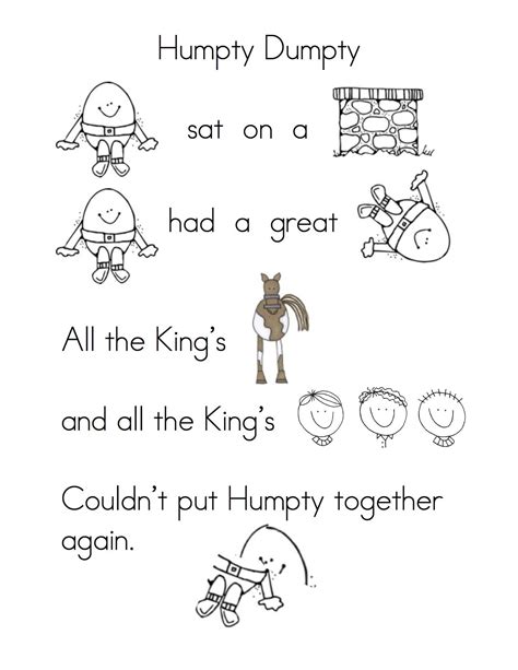 printable nursery rhymes  web discover coloring pages sequencing