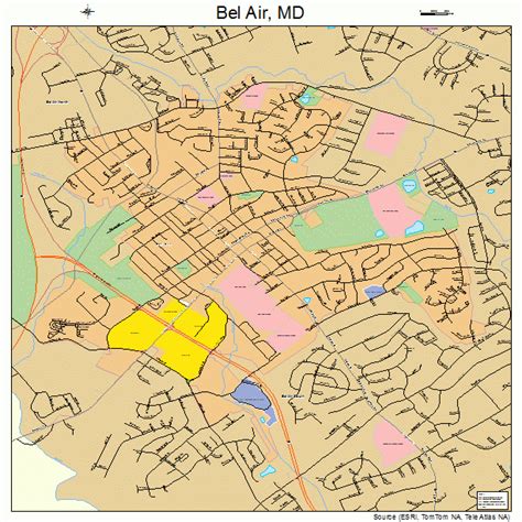 bel air maryland street map