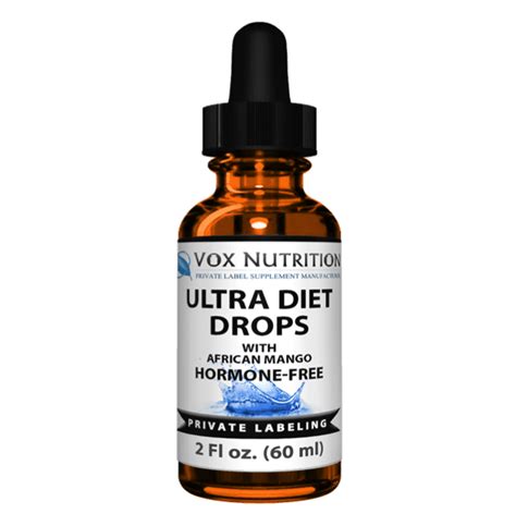 private label ultra diet drops weight loss supplement vox nutrition
