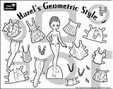 Paper Mini Printable Doll Maidens Dolls Hazel Color Coloring Paperthinpersonas Maiden Thin Pdf Check Print Some Geometric Style Personas Archives sketch template
