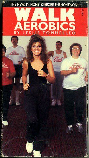 walk aerobics by leslie tommelleo sansone first workout video vhs vintage 80s