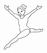Gymnastics Momjunction sketch template