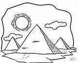Egipto Egypt Desierto Camellos Egipt Pirámides Kolorowanki Piramide Piramides Woestijn Egyptische Hete Egipcios Pyramids Wydruku Kleurplaat Cálido Ancient Paginas Giza sketch template