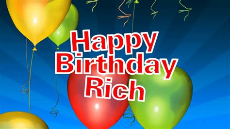 happy birthday rich youtube