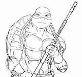 Donatello Tmnt Kura Mewarnai Turtles Mutant Lưu sketch template