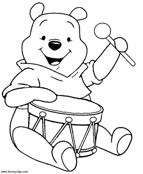 winnie  pooh coloring pages  kids coloring home
