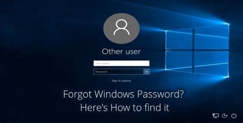 forgot windows password heres   recover lost windows password