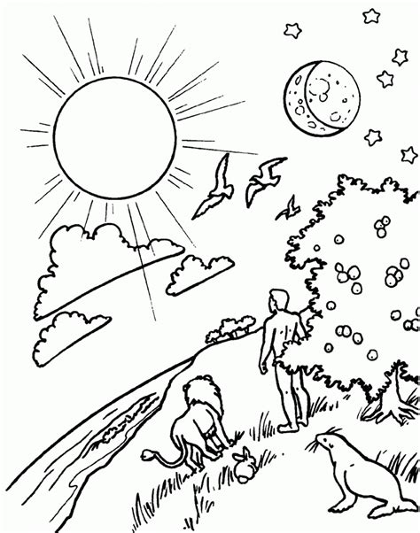 creation coloring pages coloringrocks genesis creation creation