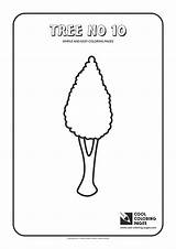 Coloring Pages Simple Tree Easy Cool Print sketch template