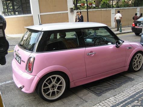 pink mini pink mini coopers pink car pink truck