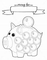 Budget Tracker Piggy Budgeting Momenvy Organize sketch template