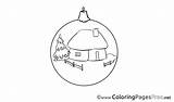 Advent Colouring Tree House Coloring Sheet Title sketch template