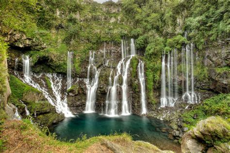 photo cascade grand galet  la racunion  hdr cascades