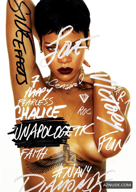 rihanna topless and nude for unapologetic album aznude