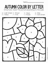 Color Sunflower Number Fall Preschool Worksheets Letter Lowercase Comment Leave Squirrel sketch template