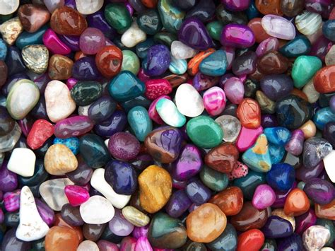 polished gemstones mixed sizes  shapes