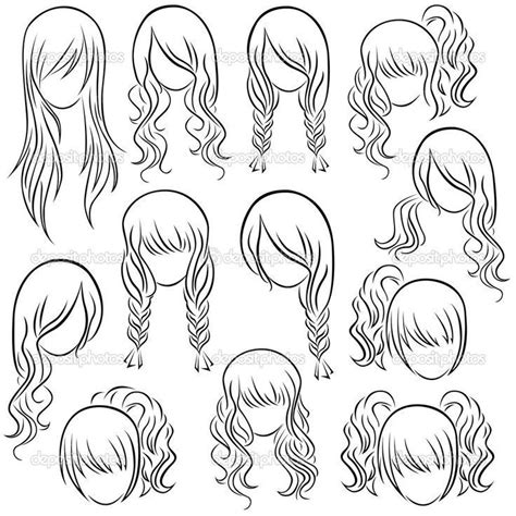 draw hair hair sketch teenage girl hairstyles