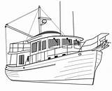 Coloring Trawler Yate Kolorowanki Kolorowanka Jacht Barco Supercoloring Druku Trainera Statki Kategorii łodzie sketch template