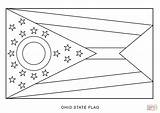 Ohio Flag Coloring Pages State Symbols Printable Flags Kids North Drawing Flower Usa Print Popular States Michigan Make Choose Board sketch template