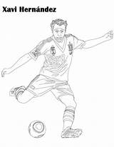 Soccer Messi Xavi Hernandez Ronaldo Colorear Fussball Lionel Kaka Fußballspieler Ramos Coloringpagesfortoddlers Kleurplaat Harry Wk sketch template