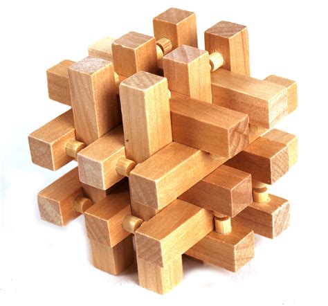 wood puzzle matrix cube pink cat shop