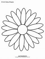 Daisy Shape Templates Colouring Flower Template Outline Pages Print Stencil Printables Printable Use Inch Meddows Timvandevall Search sketch template
