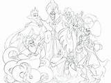 Coloring Pages Disney Villain Villains Book Getdrawings Getcolorings Color sketch template