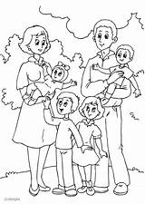 Coloring Family Mother sketch template
