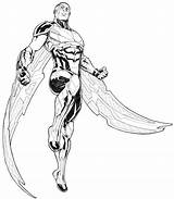 Carlos Falcon Avengers Colorare Heroes Fishermagical Thor Wasp Loki Falco sketch template