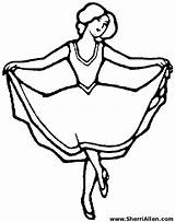 Coloring Dancing Dance Pages Lady Gif Drawings 2kb Sherriallen sketch template
