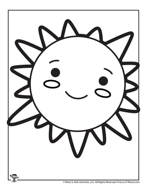 cute sun coloring page  kids woo jr kids activities childrens