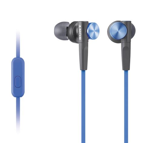 sony mdr xbap extra bass earbud headset blue mdrxbapl bh