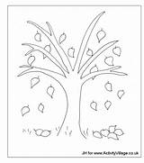Coloring Tree Pages Leaves Trees Fall Autumn Colouring Falling Winter Coloringhome Bare Color Sheets Collection Popular Kids Library Clipart Crtez sketch template