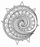 Mandala Circular Doodle Mandalas Coloriage Enregistrée sketch template