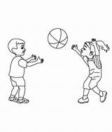 Playing Coloring Ball Pages Children Kids Drawings Gif Index 648px 16kb Print sketch template