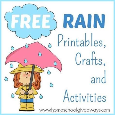 rain printables crafts  activities