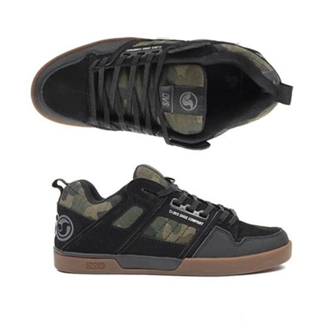 Dvs Comanche 2 0 Shoes Black Camo Nubuck Underground Skate