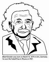 Einstein Albert Crayola Voorbeeldsjabloon sketch template