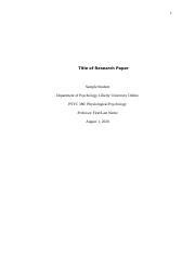 sample research paper title page outline  referencesdocx  title