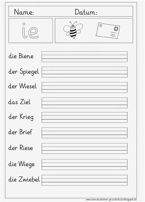 Deutsch 2 Klasse Volksschule Übungsblätter Kinderbilder Download
