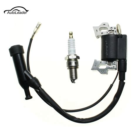 mower ignition coil  honda hr  hrm gas engine motor  spark plugs  ignition coil
