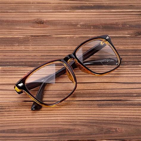 fashion acetate eyeglasses frame clear lens optical glasses leopard