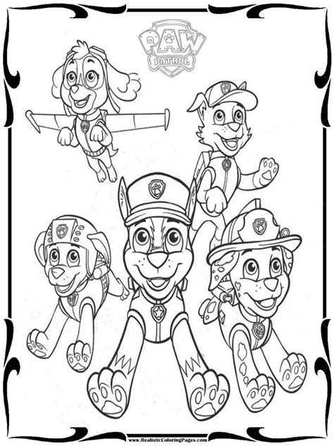 paw patrol coloring pages printable pictures colorist