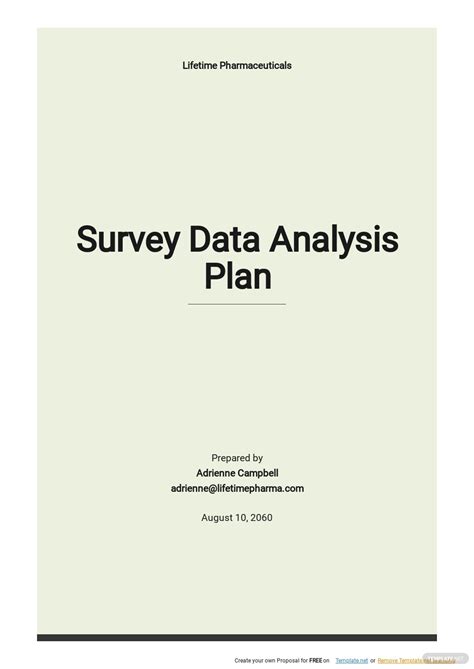 data analysis plan templates    word google docs