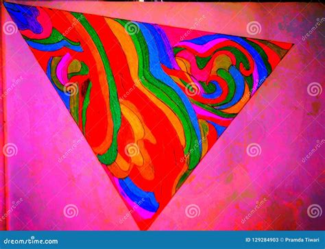 psychic art   triangle stock illustration illustration  psychic colors