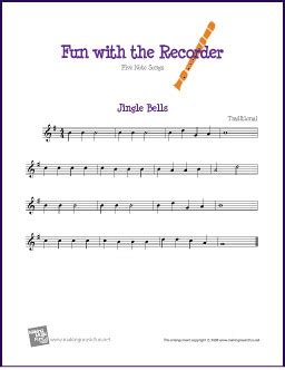 jingle bells  beginner recorder sheet   flickr