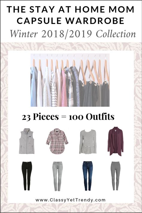 the stay at home mom capsule wardrobe winter 2018 2019