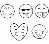Smiley Coloring Face Getcolorings Pages sketch template