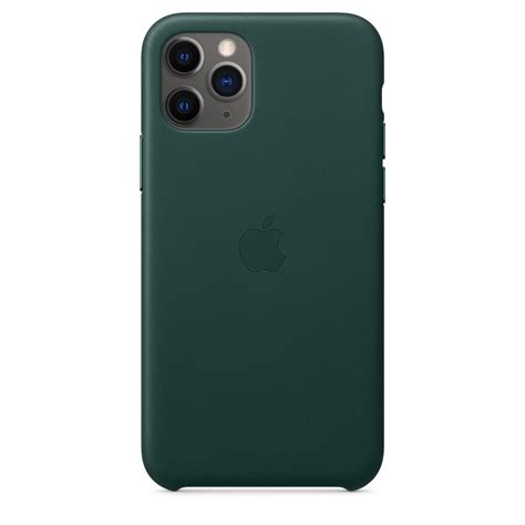 iphone  pro leather case forest green apple hk