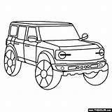 Bronco Ford Coloring Pages 2021 Truck sketch template
